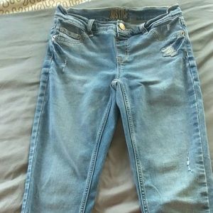 Justice ripped jeans